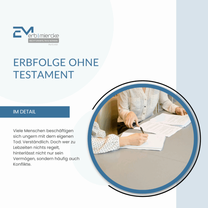 Erbfolge ohne Testament